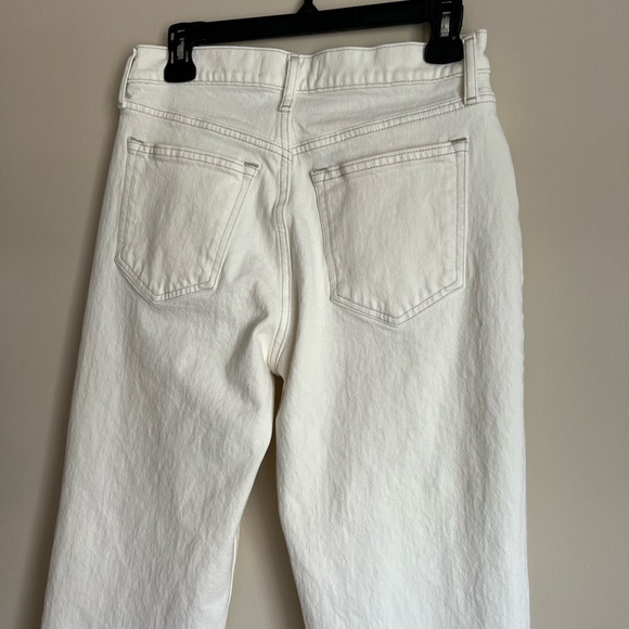 A&F • The 90s Baggy Jean Low Rise cream off white denim wide leg button fly 27/4 - Picture 5 of 8